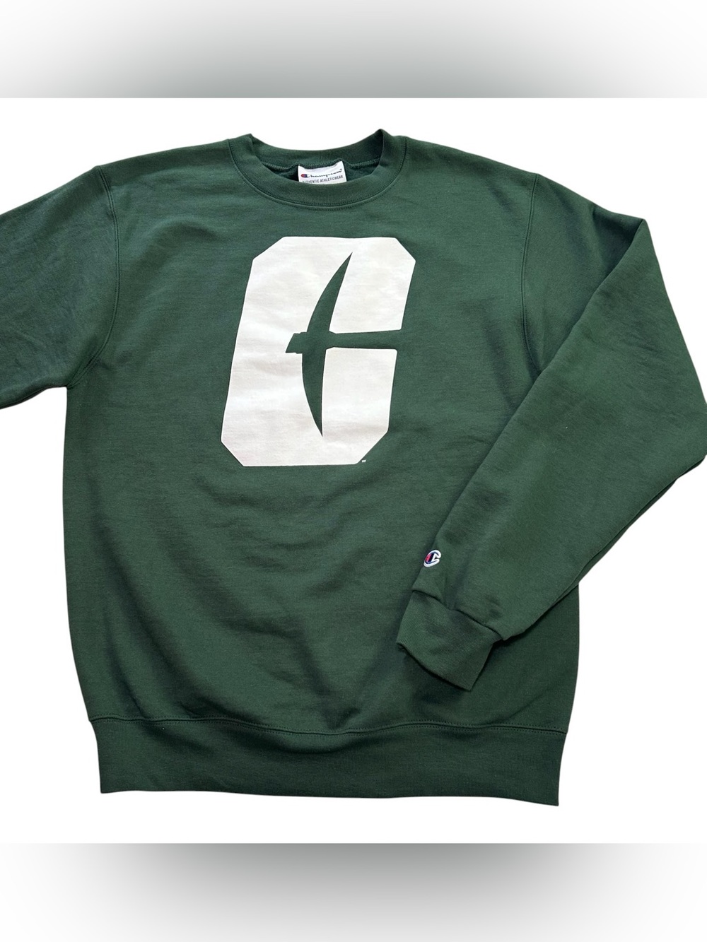 Champion UNCC Charlotte 49ers Men’s Crewneck Pullover Sweatshirt Green NCAA sz S